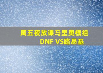 周五夜放课马里奥模组 DNF VS路易基